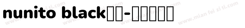 nunito black字体字体转换
